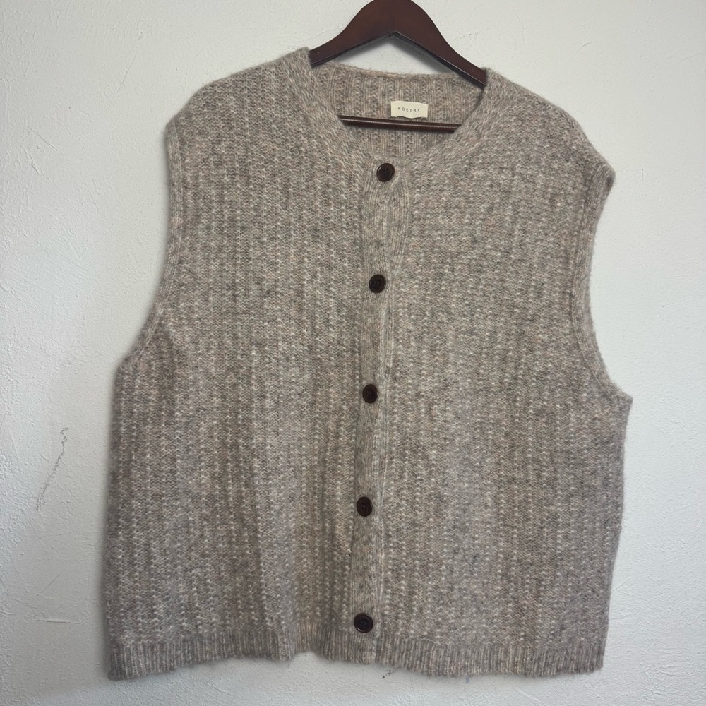 Poetry 100% Alpaca Knit Vest